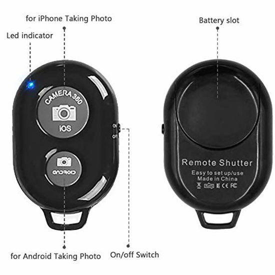 Picture of Bluetooth Remote Shutter for Smartphones and Tablets (3 Pack), AOQIYUE Wireless Camera Remote Control Compatible with iPhone/Android Cellphone Wrist Strap Included -Create Amazing Photos and Videos