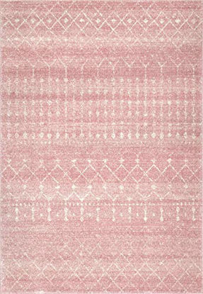 Picture of nuLOOM Moroccan Blythe Area Rug, 8' 10" x 12', Pink