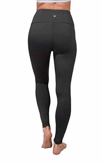 GetUSCart- 90 Degree By Reflex High Waist Fleece Lined Leggings - Yoga  Pants - Black - Medium