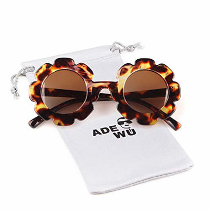 Picture of Sunglasses for Kids Round Flower Cute Glasses UV 400 Protection Children Girl Boy Gifts