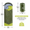 Picture of oaskys Camping Sleeping Bag - 3 Season Warm & Cool Weather - Summer, Spring, Fall, Lightweight, Waterproof for Adults & Kids - Camping Gear Equipment, Traveling, and Outdoors