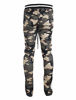 Picture of SCREENSHOTBRAND-P41902 Mens Hip Hop Premium Slim Fit Track Pants - Athletic Jogger Camo Pattern Print Taping Bottoms-Woodland-Medium