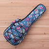 Picture of HOT SEAL 10MM Waterproof Durable Colorful Ukulele Case Bag with Storage (21in, Blue flowers)