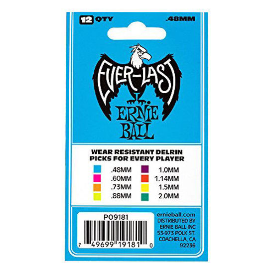 Picture of Ernie Ball .48mm Blue Everlast Guitar Picks (P09181)