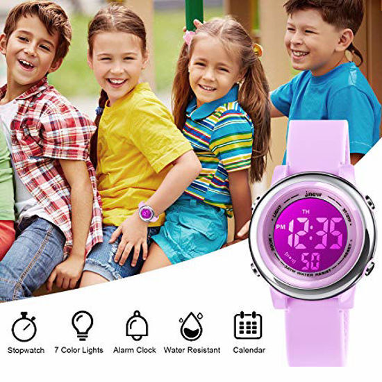 Buy Kids Digital Sport Waterproof Watch for Girls Boys, Kid Sports Outdoor  LED Electrical Watches with Luminous Alarm Stopwatch Child Wristwatch at  Amazon.in