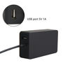 Picture of 48W 12V 3.6A Portable Charger for Microsoft Surface Pro 2 Surface Pro 1 & Surface RT Tablet, Windows 8 Tablet 1536 (with 5V/1A USB Charging 6Ft Power Cord)