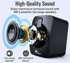 Picture of Computer Speakers, NJSJ 2.0 Wired Desktop Speaker,USB Powered,3.5 mm AUX-in, Volume Control,LED Light Mini Gaming Speaker for PC, Laptop, Tablets, Cellphone, MP3