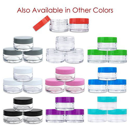 20G/20ML Plastic Clear Cosmetic Sample Jars (Round Top