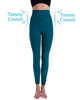 Picture of Homma Premium Thick High Waist Tummy Compression Slimming Leggings (X-Large, F.Teal)