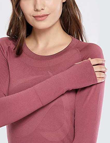  Womens Seamless Athletic Long Sleeves Sports