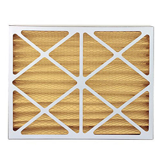 Picture of FilterBuy 21x21x4 MERV 11 Pleated AC Furnace Air Filter, (Pack of 4 Filters), 21x21x4 - Gold