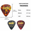 Picture of Premium Guitar Picks 24pcs Thin Medium Heavy Gauge Variety Pack with Picks Holder Plastic Picks Box SUNLP Celluloid Guitar Picks for Acoustic Classical Electric Guitar Bass 0.46mm & 0.71mm & 0.96mm