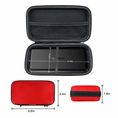 Picture of Hard Protective Travel Case, GLCON Electronic Organizer for Anker/Jackery/RAVPower Power Bank, Shockproof EVA Carrying Case for Cell Phones, Travel Gadgets for Cables, Car/GPS Accessories