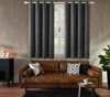 Picture of BGment Blackout Curtains - Grommet Thermal Insulated Room Darkening Bedroom and Living Room Curtain, Set of 2 Panels (52 x 63 Inch, Dark Grey)