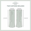 Picture of Exclusive Home Curtains Indoor/Outdoor Solid Cabana Grommet Top Curtain Panel Pair, 54x96, Dark Teal