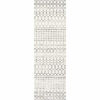 Picture of nuLOOM Moroccan Blythe Runner Rug, 2' 6" x 16', Grey/Off-White