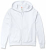 Picture of Hanes womens ComfortSoft EcoSmart Women's Full-Zip Hoodie Sweatshirt White 2X Large