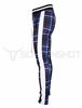 Picture of SCREENSHOTBRAND-P41902 Mens Hip Hop Premium Slim Fit Track Pants - Athletic Jogger Checker Pattern Print Taping Bottoms-Navy-Large