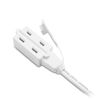 Picture of Cable Matters 2-Pack 16 AWG 2 Prong Extension Cord (3 Outlet Extension Cord) with Tamper Guard White in 6 Feet