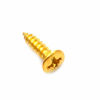 Picture of GETMusic 3MM Electric Guitar Bass Pickguard Screws Pick Guards Scratch Plate Mounting Screws for Fender Strat ST Tele TL Stratocaster Telecaster Gibson LP Les Paul SG Guitar Pack of 50 (Gold)