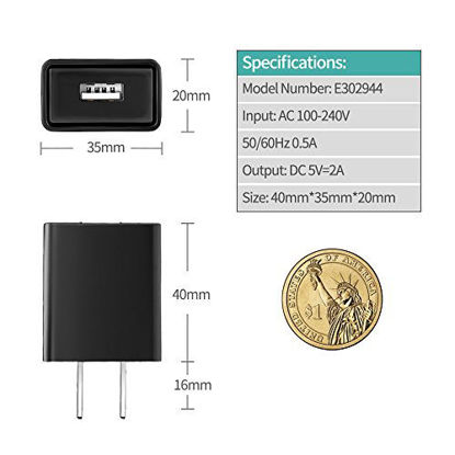 Picture of AC Adapter Fast Charger Compatible LG G Pad 7.0" 8.0" 8.3" 10.1", LG V410 / V700 / V521 / V496 / V495 / VK815 / LK430 / V400 / V500 Tablet [UL Listed]