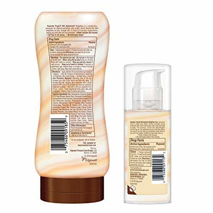 Picture of Hawaiian Tropic, SPF 30 Broad Spectrum Sunscreen, Silk Hydration Weightless Sunscreen Pack with 6oz Sunscreen Lotion and 1.7oz Sunscreen Face Lotion