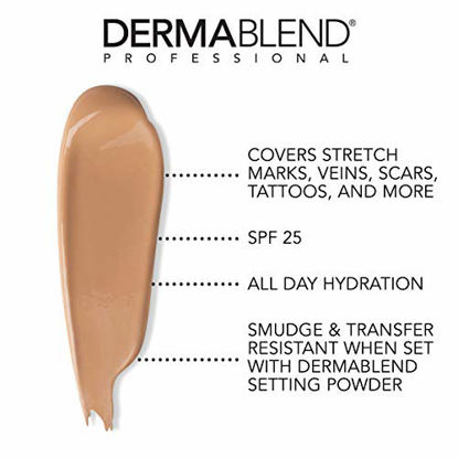 Picture of Dermablend Leg and Body Makeup Foundation with SPF 25, 25W Light Sand, 3.4 Fl. Oz.