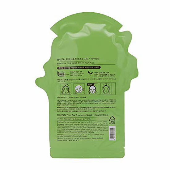 Picture of TONYMOLY I'm Real Tea Tree Skin Calming Mask Sheet, Pack of 1