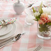 Picture of DII Buffalo Check Collection Classic Tabletop, Table Topper, 40x40, Pink & White