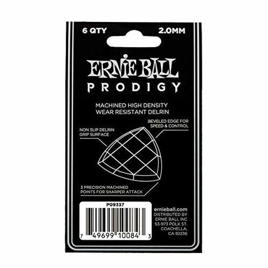 Picture of Ernie Ball 2.0mm White Shield Prodigy Guitar Picks (P09337)