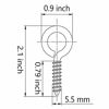 Picture of AxeSickle 2 Inch Metal Eye Hook Heavy Duty Screw Eye Lag Thread Eyebolt Small Eyelet Screw 30 Pcs.