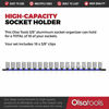 Picture of Olsa Tools 3/8-Inch Drive Aluminum Socket Organizer | Premium Quality Socket Holder (Blue)
