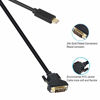 Picture of USB C to DVI Cable, Benfei USB Type-C to DVI Cable [Thunderbolt 3] Compatible for MacBook Pro 2020/2019/2018/2017, Samsung Galaxy S9/S8, Surface Book 2, Dell XPS 13/15, Pixelbook and More - 3 Feet