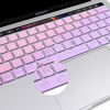 Picture of MOSISO Keyboard Cover Compatible with MacBook Pro with Touch Bar 13 and 15 inch 2019 2018 2017 2016 (Models: A2159, A1989, A1990, A1706, A1707),Pattern Silicone Skin Protector, Purple & Pink