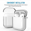 Picture of Valkit Compatible AirPod Case Cover, Clear Airpods Case with Keychain Soft TPU Protective Cover Shockproof Case for Girls Women Men Compatible with Apple AirPods Charging Case 2 & 1 - Transparent