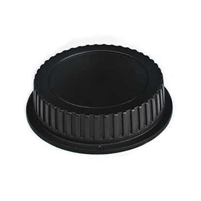 Picture of VKO Front Body Cap & Rear Lens Cap Replacement for Canon EOS 60D 70D 77D 80D 7D 5D Mark II III IV 750D 760D Rebel T7 T6 T6i T7i T6S T4i T5i T5 Camera Body & EF Lens Replaces RF-3(2 Pack)