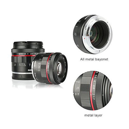 Picture of Meike 50mm F1.7 Full Frame Large Aperture Manual Focus Lens for Sony FE E Mount Mirrorless Cameras A7RIII A7III A7RIV A7 A9 A7C NEX 3 3N 5 NEX 5T 5R A9II A6400 A6000 A6100 A6300 A6500 A6600 A7SIII