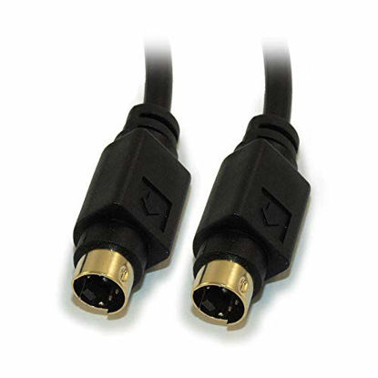 Picture of S-Video SVideo (SVHS) Gold Plated Cable 4 pin by BRENDAZ for Home Theater, DSS receivers, VCRs, DVRs/PVRs, camcorders, DVD Players. (6-FEET)