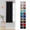 Picture of Deconovo Room Darkening Thermal Insulated Blackout Grommet Window Curtain for Living Room, Black,42x63-inch,1 Panel