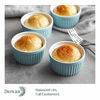 Picture of DOWAN 4 oz Ramekins - Ramekins for Creme Brulee Porcelain Ramekins Oven Safe, Classic Style Ramekins for Baking Souffle Ramekins Ramekins Bowls, Set of 6, Blue