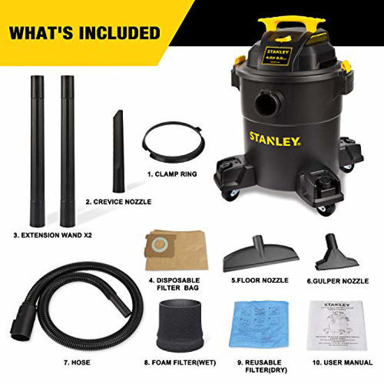 Picture of Stanley - SL18116P Wet/Dry Vacuum, 6 Gallon, 4 Horsepower Black