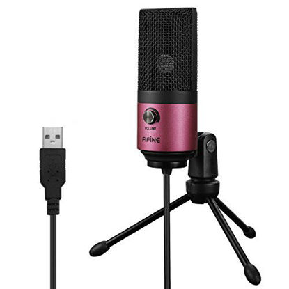 FIFINE Gaming USB Microphone Kit, PC Streaming Recording Computer RGB  Microphone Set for Podcasting, Singing, , Condenser Cardioid Mic  with Quick Mute, Gain Knob-A6T Pink - Yahoo Shopping