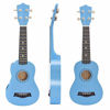 Picture of Soprano Ukulele Beginner Pack, 21 Inch Basswood kids Ukuleles Starter Kit with Gig Bag Digital Tuner Spare Strings and Picks. (blue)