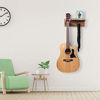 Picture of Bikoney Guitar Wall Hanger Guitar Holder Wall Mount Bracket Hanger Guitar Wood Hanging with Pick Holder and 3 Hook