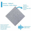 Picture of 48 Pack Set Acoustic Absorption Panel, 12 X 12 X 0.4 Inches Grey Acoustic Soundproofing Insulation Panel Tiles, Acoustic Treatment Used in Home & Offices