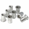 Picture of SAE 1/4-20 Aluminum Rivet Nut Threaded Inserts Rivnuts Nutsert 55-Piece