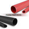 Picture of Young4us 2 Pack 3/4'' Heat Shrink Tube 3:1 Adhesive-Lined Heat Shrinkable Tubing Black&RED 4Ft