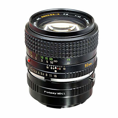 Picture of Fotasy Minolta MD Lens to Leica L Adapter, MD Leica T Adapter, MD Leica SL Adapter, MD Lens to Panasonic S Adapter, MD Sigma L, fits Leica SL TL2 TL Leica T & Panasonic Lumix S1 S1H S1R, Sigma fp (LLMD)