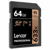 Picture of Lexar Professional 633x 64GB SDXC UHS-I Card, 2-Pack (LSD64GCB1NL6332)