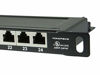 Picture of Monoprice Half-U Shielded Cat6 Patch Panel - 24 Ports - 19" | Dual IDC - SpaceSaver (110038)